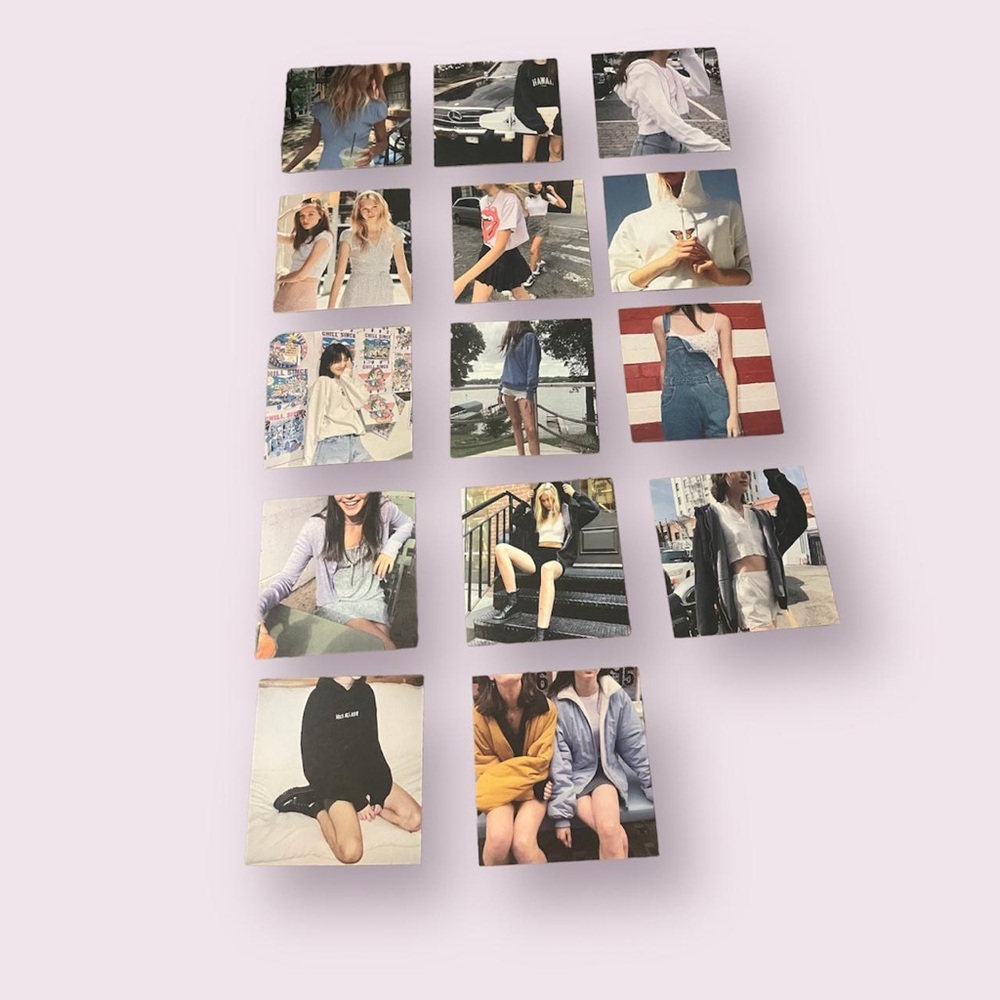 BRANDY MELVILLE Photo Cards Wall Decor Collage 25 Count Bundle